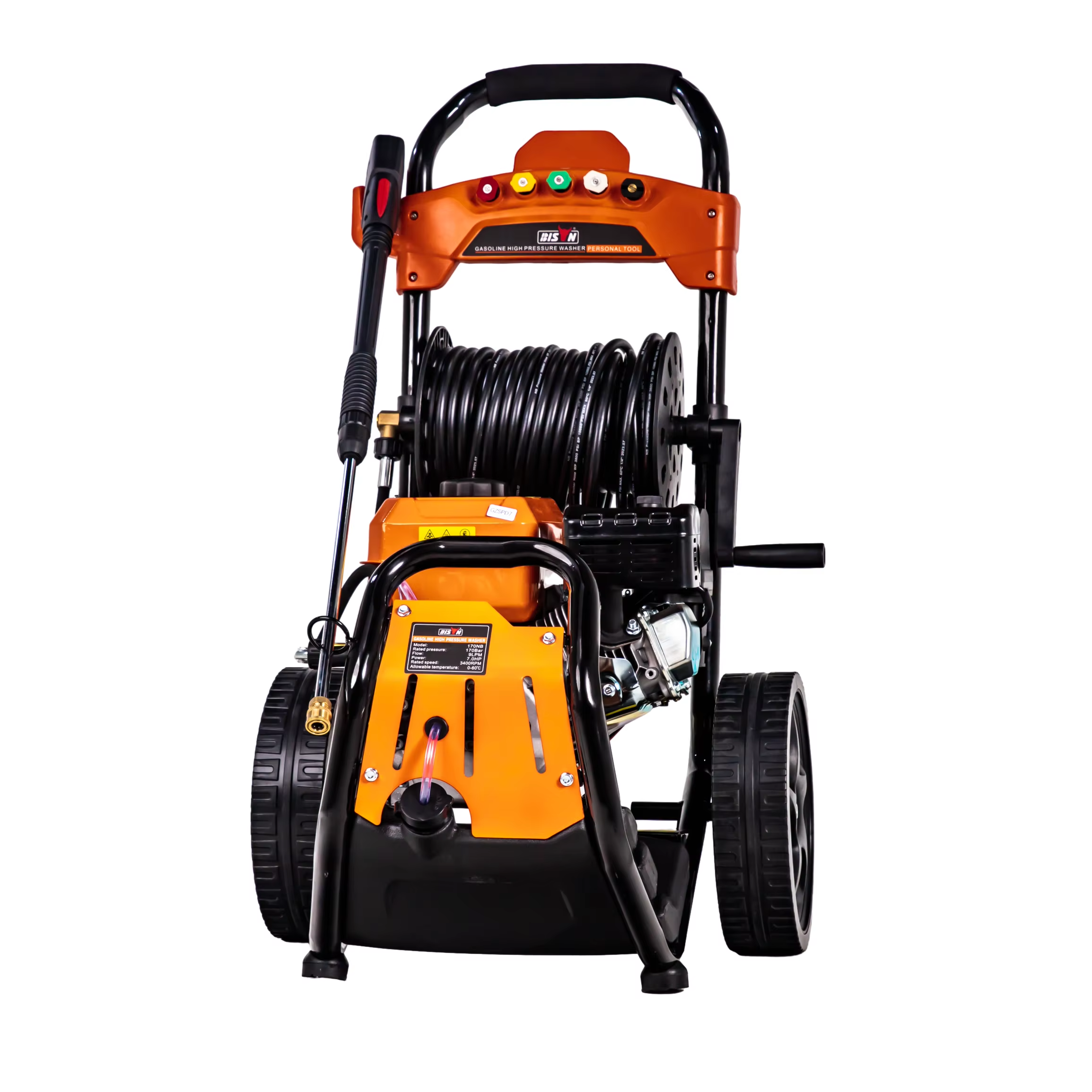 Gasoline Portable High Pressure Washer Pump 180NB 180Bar 6.5HP Car Wash Machine