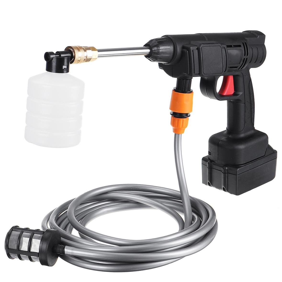 1500W High Pressure Car Washer Cleaner Cordless Portable Wireless Spray Water Gun 18v Car Washer Foam Generator Water Gun