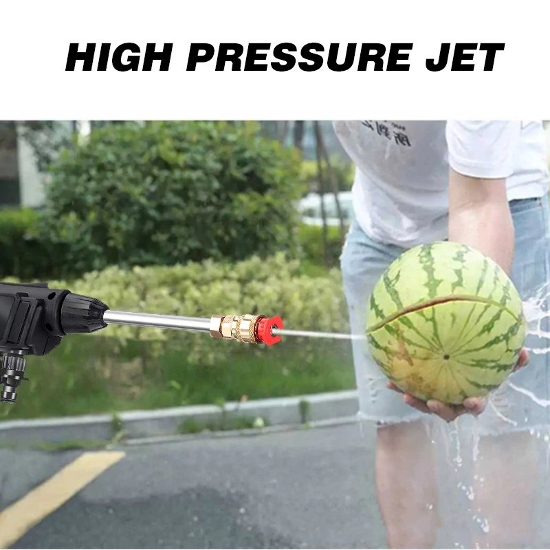 1500W High Pressure Car Washer Cleaner Cordless Portable Wireless Spray Water Gun 18v Car Washer Foam Generator Water Gun