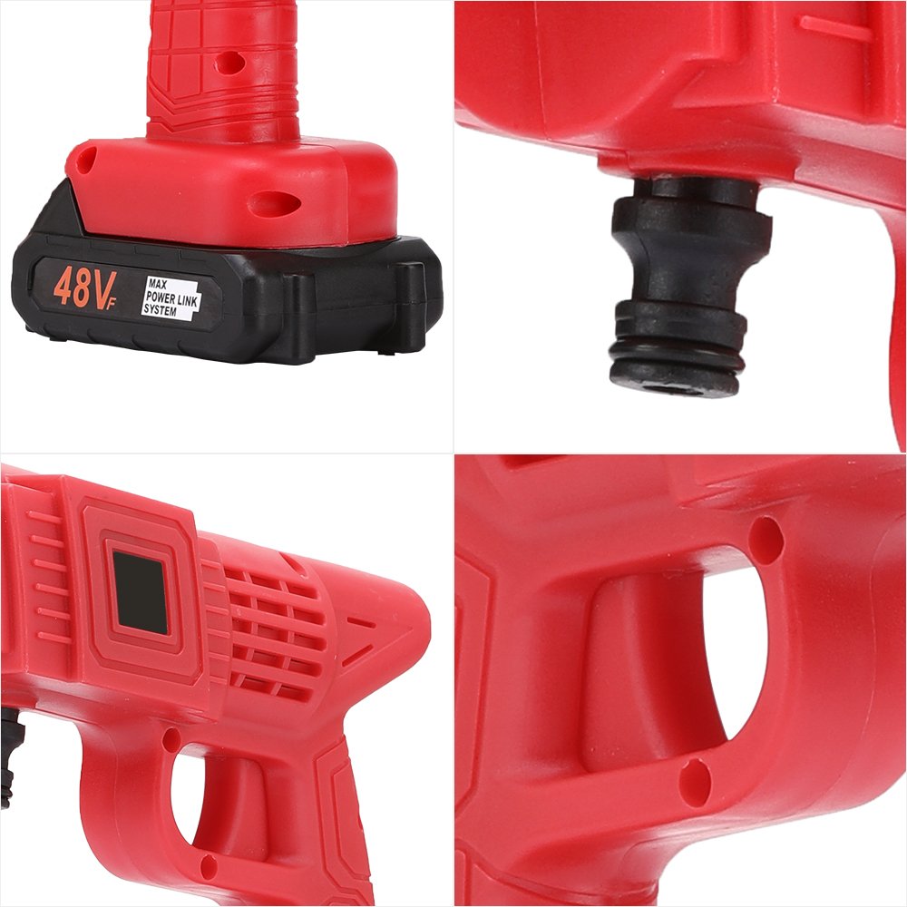 OJOJ 48V Lithium Battery Powered Cordless High Pressure Cleaner Machine Efficient Wordless Car Washer Sprayer for Car Washes