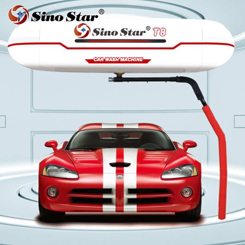 Sino star T8 high pressure 2 mins fast wash touchless car wash machine with Unique UFO shape design
