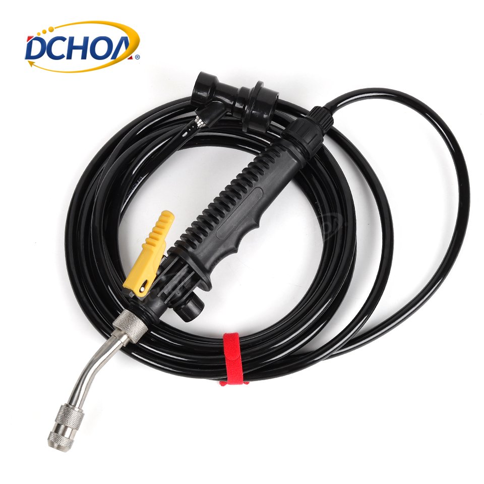 DCHOA 6m High Pressure Car Wash Water Nozzle Spray Gun Strong Handle Metal Nozzle
