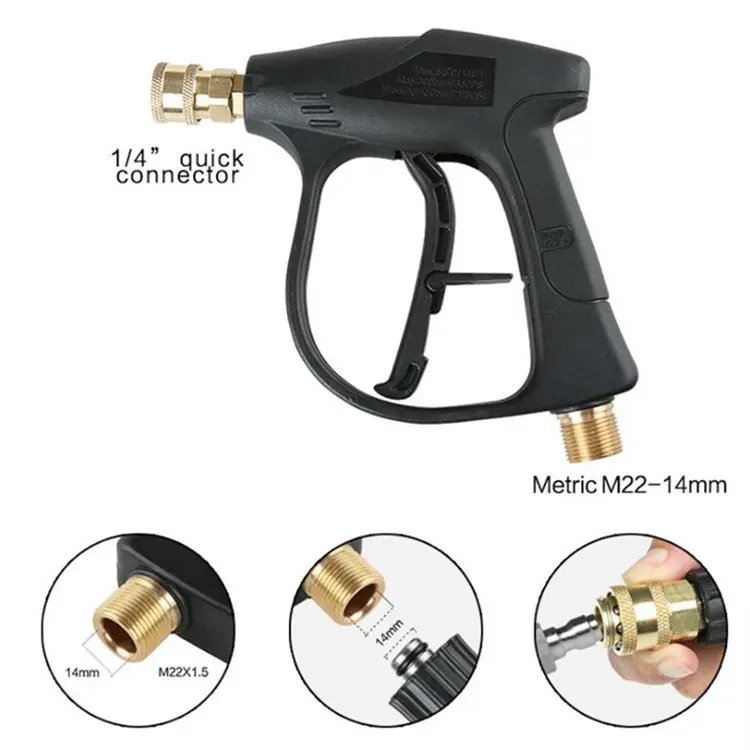 Foam Cannon Lance Pressure Washer Nozzle Tip Spray Gun 3000 PSI Jet Wash with 5 Pressure Washer Nozzle Tip