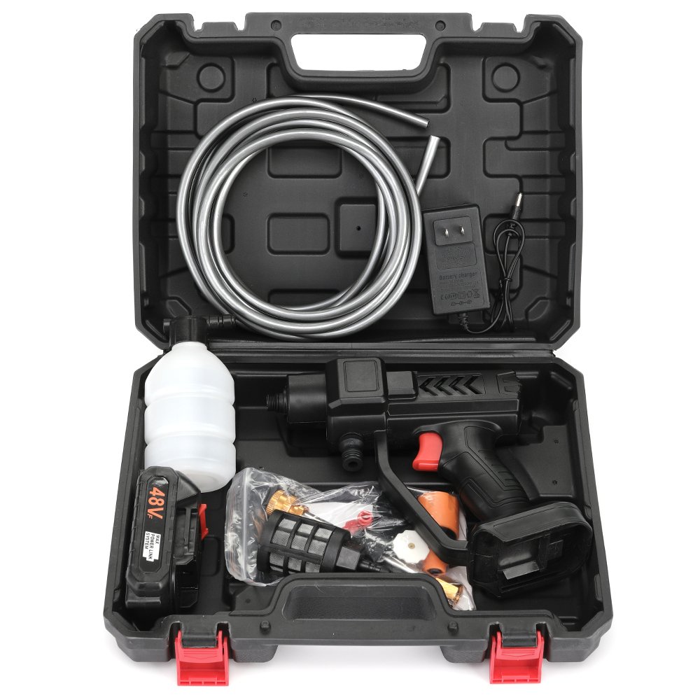 Portable Powerful Electric 21V24v Lithium Cordless Wireless High Pressure Car Washer Gun For Washing Cars