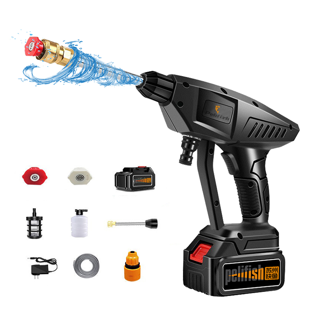 Electric car washer high pressure cleaner High pressure water pump mini car washer With Lithium Battery