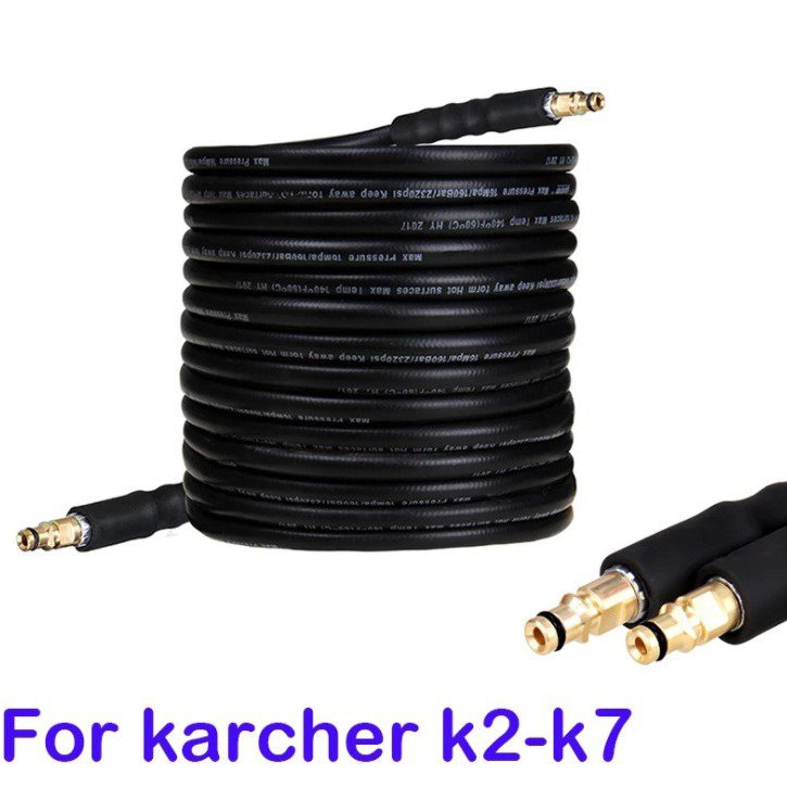 15m High Pressure Washer Hose Car Washer Extension Hose Gun Quick Connect for K2-K7