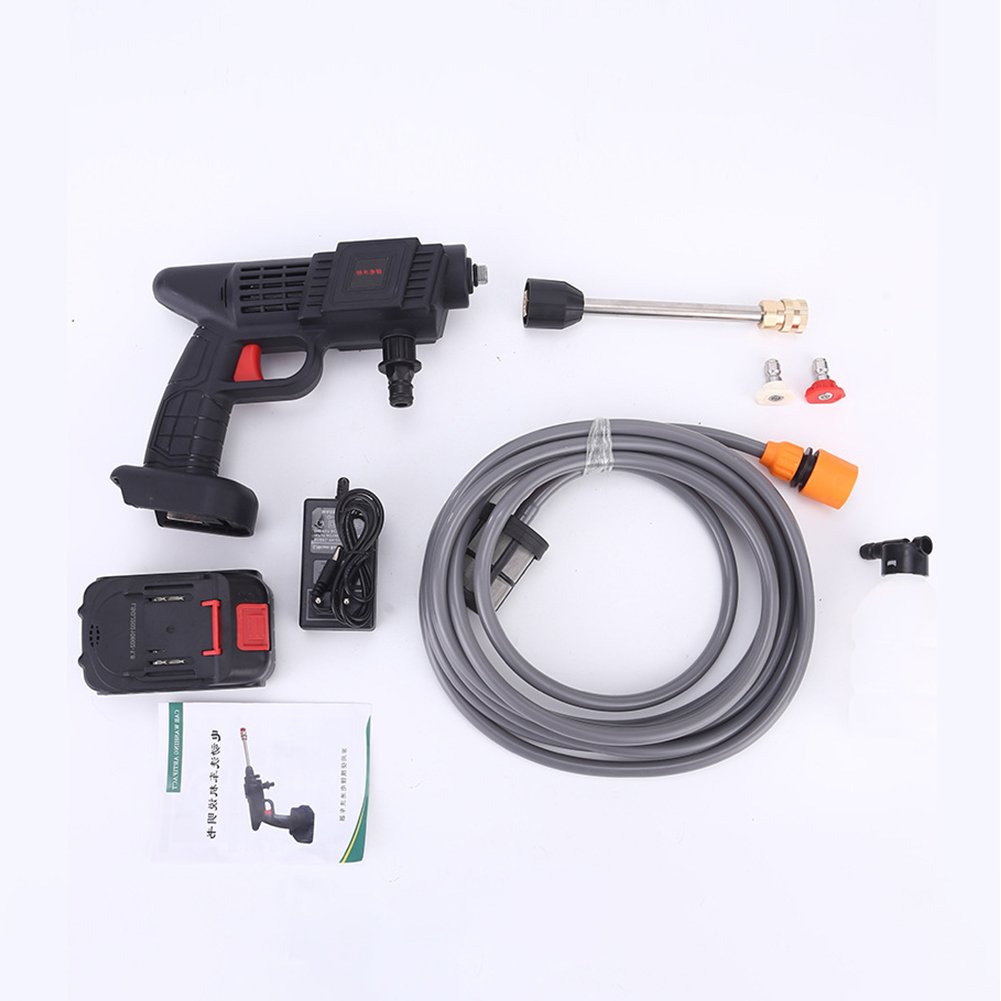 24v Lithium Electric Cordless, Car Garden Portable High Pressure Handheld Car Washer Cordless Water Car Wash Gun/