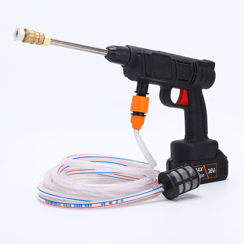24v Lithium Electric Cordless, Car Garden Portable High Pressure Handheld Car Washer Cordless Water Car Wash Gun/