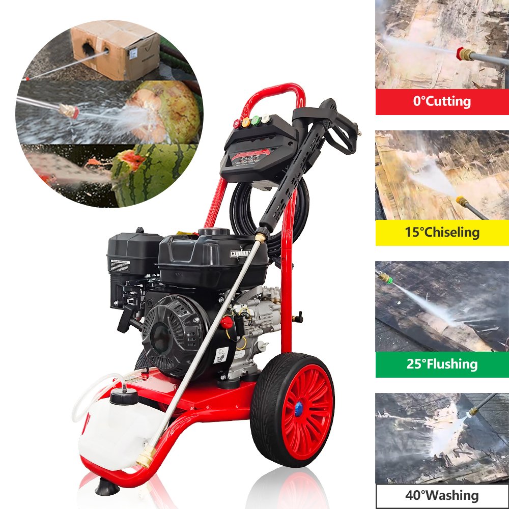 Kuhong Power Washer 2900psi 200Bar 7hp Gasoline Pressure Washer