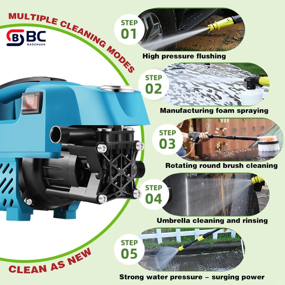 BC053021 Full Automatic Car Wash Machines Portable Washing Cleaner Machine Pressure Car Washer