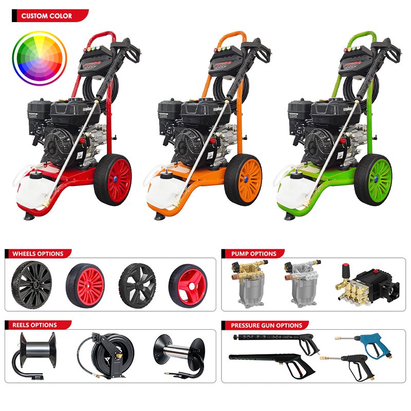 Kuhong 170bar 150 bar 200Bar Gasoline High Pressure Car Washer 2600psi 2700si