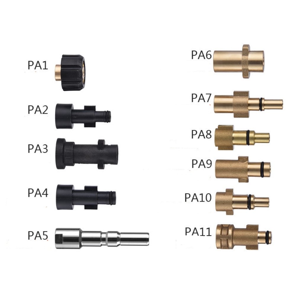 Snow foam cannon adapters spray foam lance connectors
