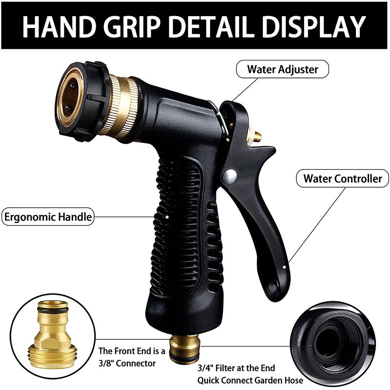 NBT Low Pressure Car Care Cleaning Professional Snow Foam Washer Gun Car Washing Spray Garden Hose Foam Cannon