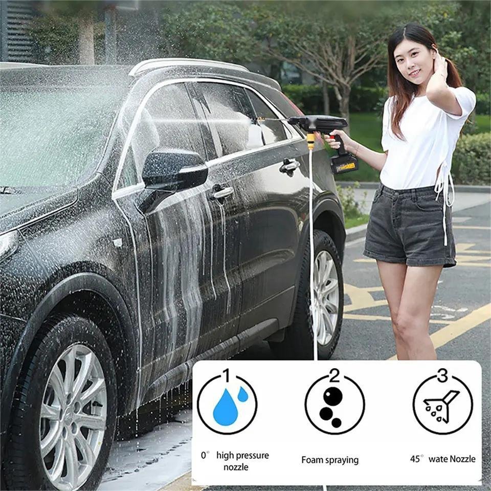 HF703 high quality and durable wireless Car Washing Machine Battery Portable multi-functional Car Washer