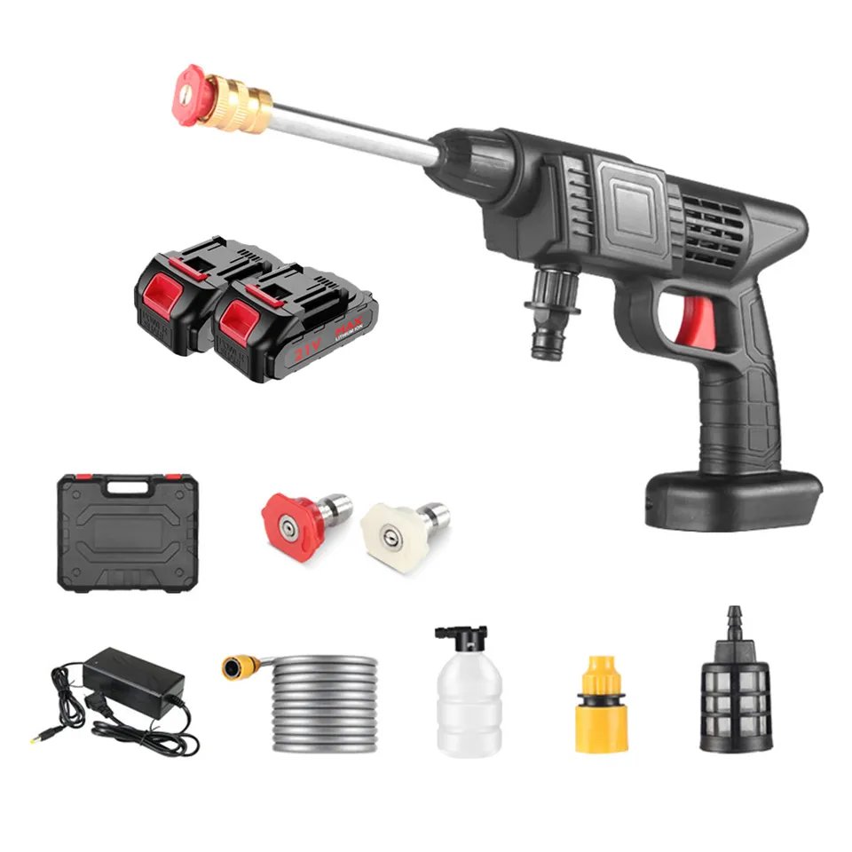 Rechargeable Wireless Car Wash Machine Cordless Car Care High-pressure Cleaning Water Spray Gun Car Washer