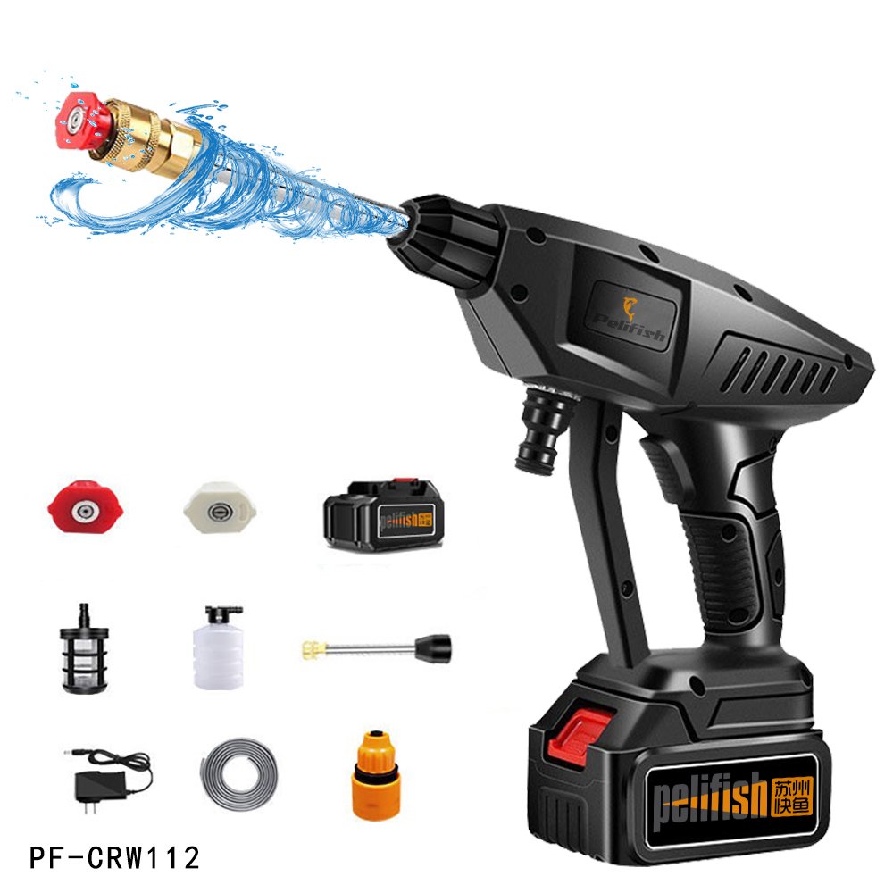 PELIFISH Pressure Car Pressure Washer Portable Rechargeable Undercarriage High Pressure Car Washer