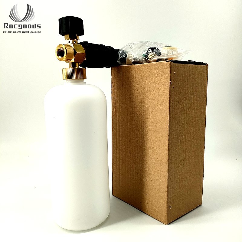large pressure washer car black snow foam cannon lance jet nozzle car water wash tool party hose orifice machine gun