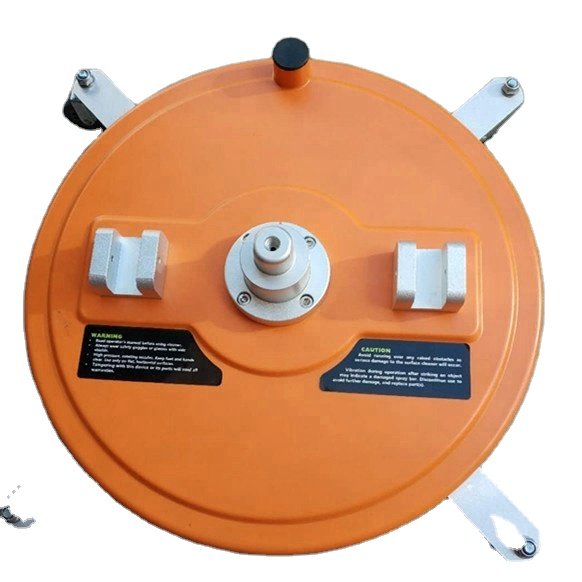 Pressure Washer Surface Cleaner with 4 Wheels,Dual Handle,Stainless Steel Housing, 4 Replacement Nozzles and 2 Hose Adapters