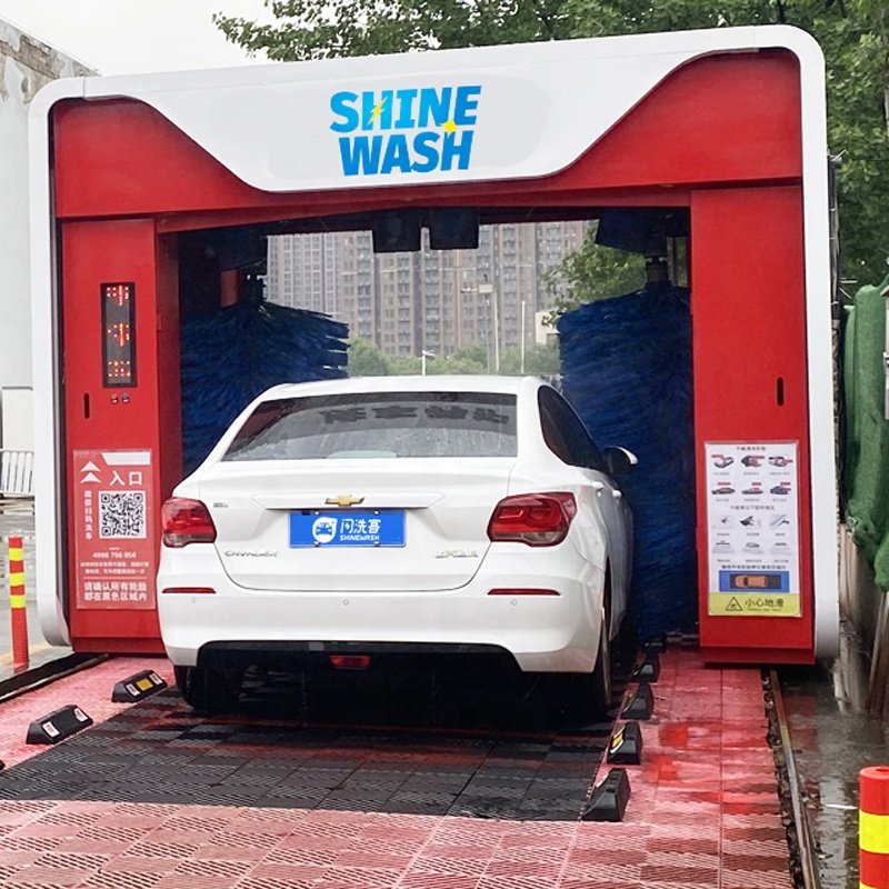 2023 Low Price 5 Brushes Air Dry Rollover Auto Car Wash Machine For Car Wash Station/ Gas Station with 3 years warranty