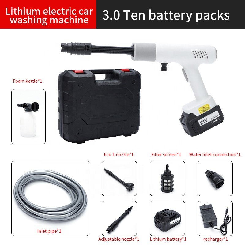 Simple style Car Cleaner Water Pump Wireless Foam Cannon Gun Lithium Battery Portable High Pressure Cordless Car Washer Machine
