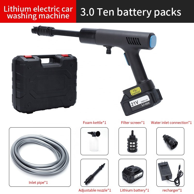 Simple style Car Cleaner Water Pump Wireless Foam Cannon Gun Lithium Battery Portable High Pressure Cordless Car Washer Machine