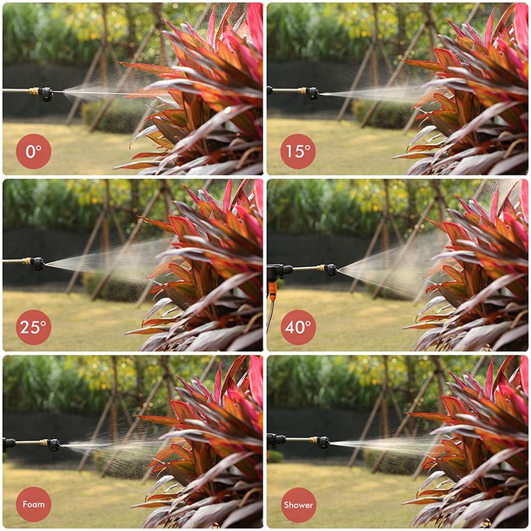 2024 New design 21V wireless Portable rechargeable lithium battery spyra car high pressure car washer water gun