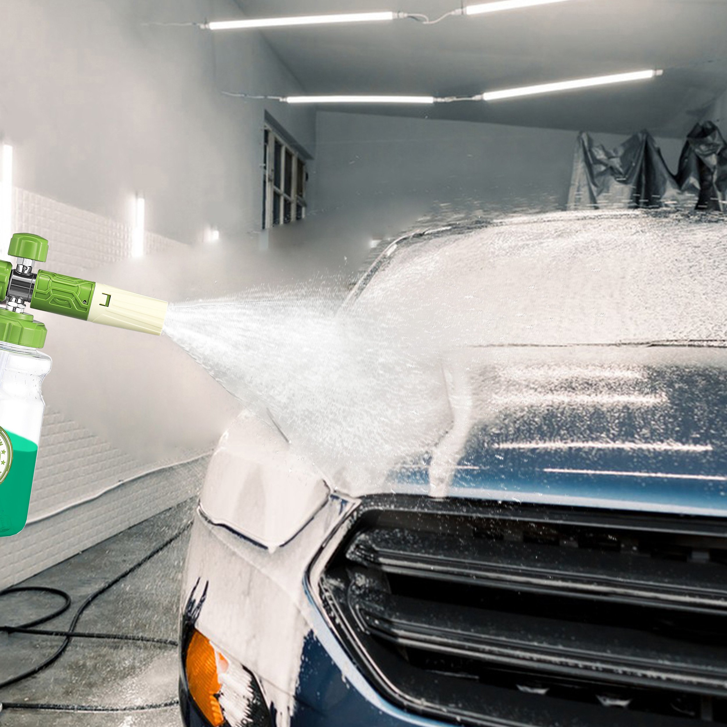 Pressure Washer Foam Cannon Dual-Connector Accessory Adjustable Snow Foam Cannon Blaster
