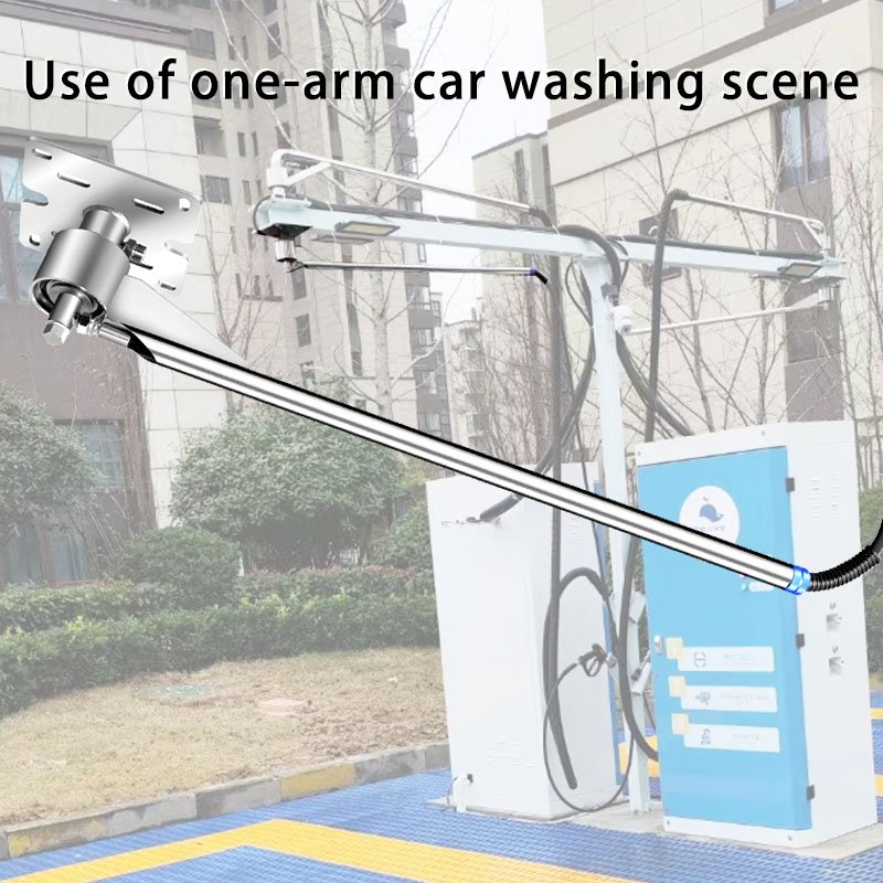 Car Wash Swing Arm 2m Water Pipe Optional Stainless Steel 304 Car Washer Cantilever With High Pressure