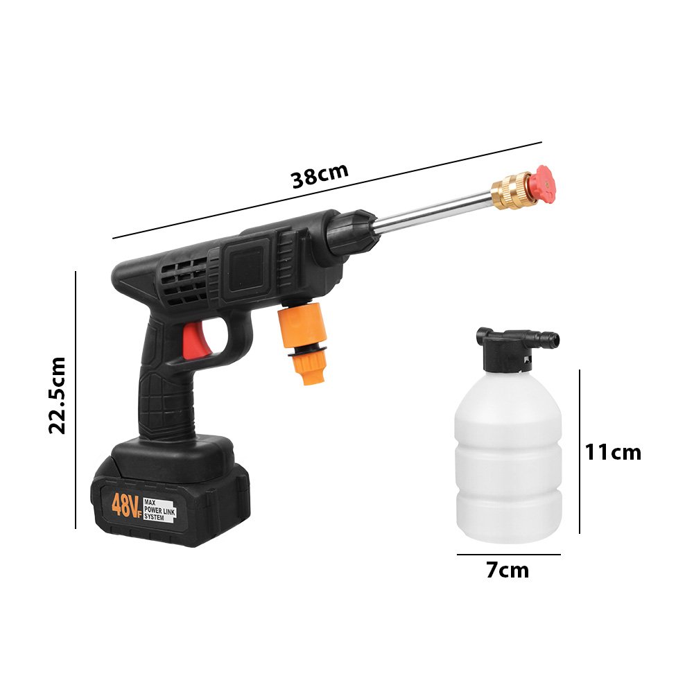 Cordless Car Washer Water Spray Gun Portable High Pressure Car Washer Machine