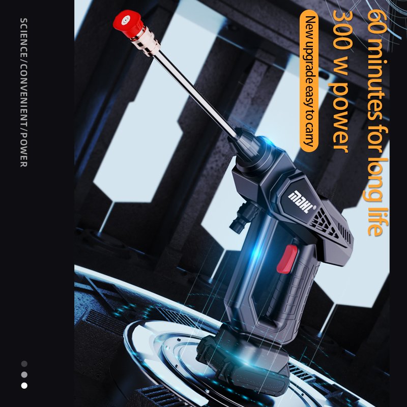 High quality Portable High Pressure Cordless Electric Car Washer Gun With Rechargeable Battery Power Car Wash spray gun