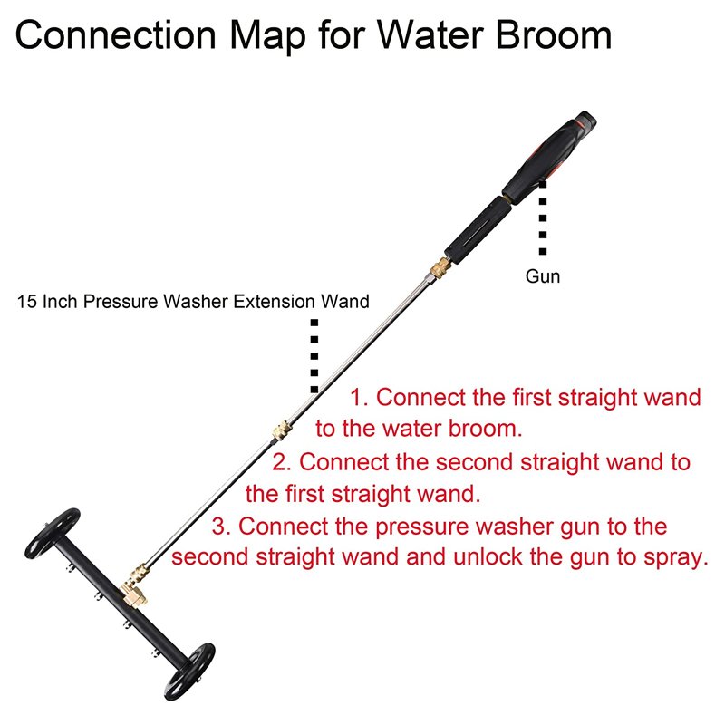 New arrivals Car Wash Water Broom High Pressure Washer Undercarriage Cleaner