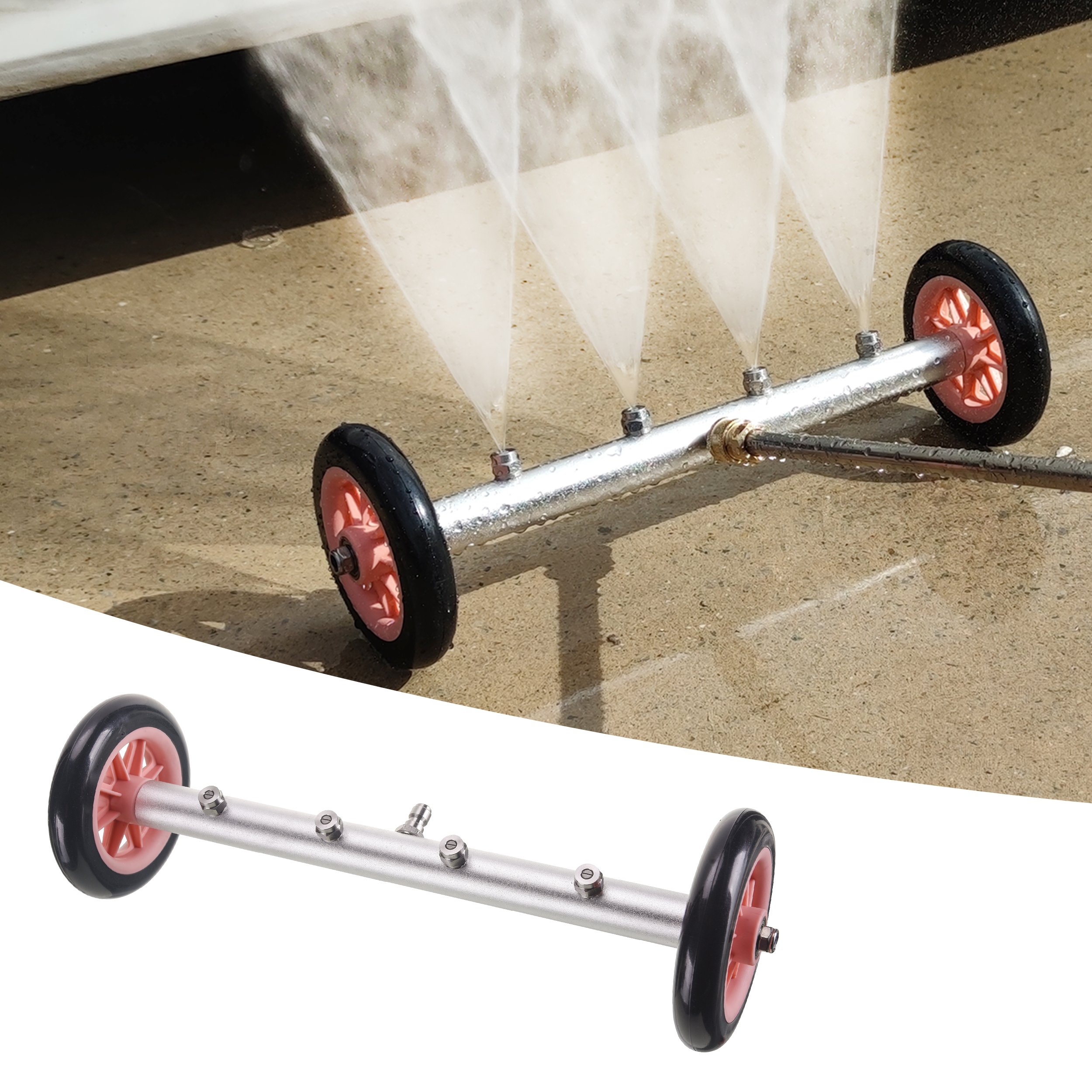 16 Inch High Pressure Washer Undercarriage Cleaner Underbody Under Automatic Under Chassis Car Washer Chassis Cleaner