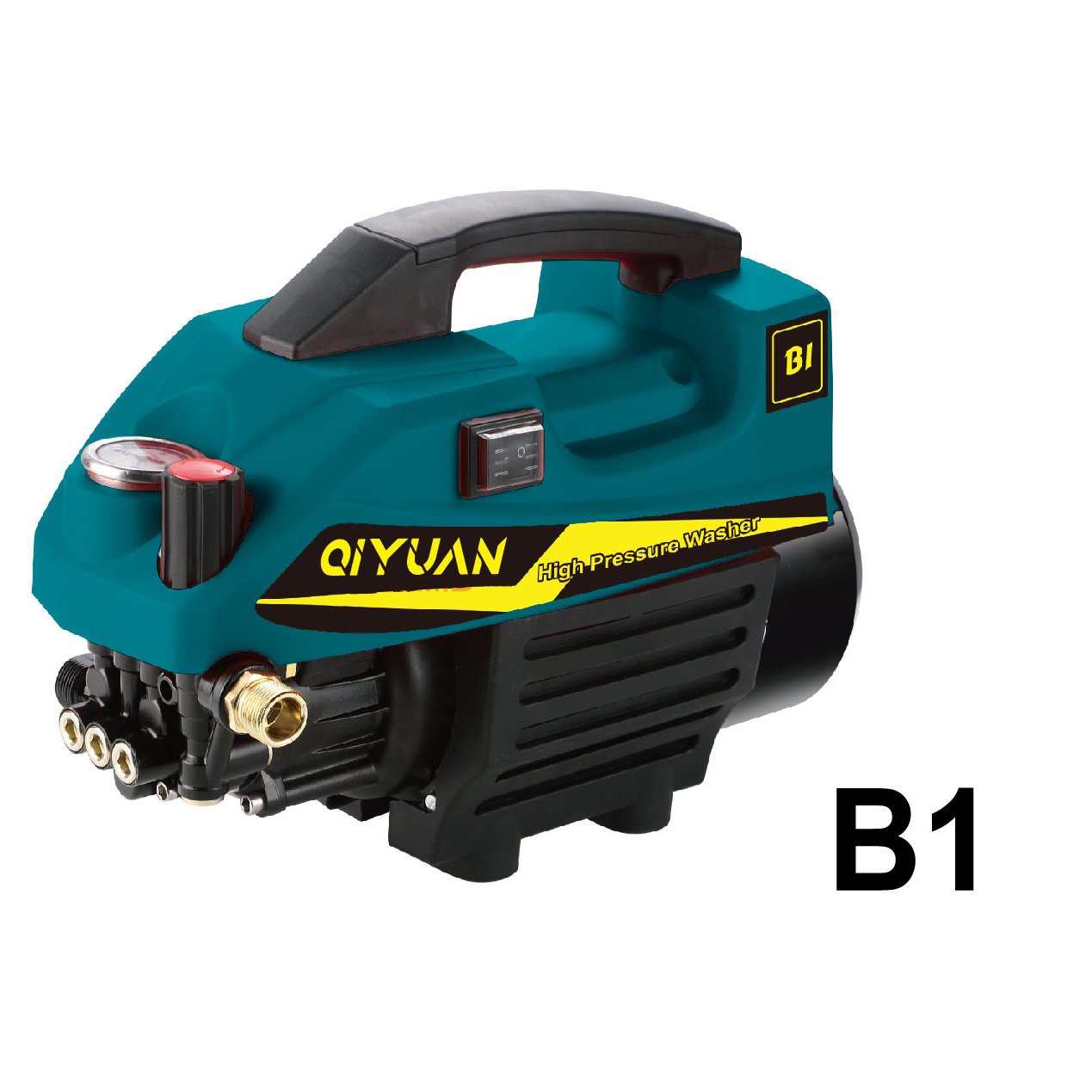 Qiyuan Portable High Pressure Washer Pump Autometic Handheld High Pressure Car Washer Electric Pressure Washer Power With Hose