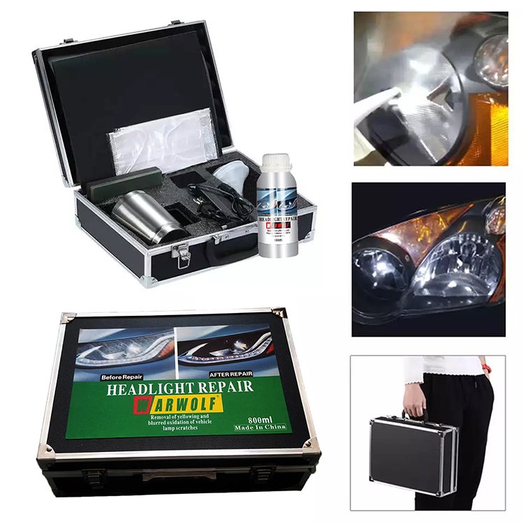 C0775 Car Headlight Renovation Kit Headlights Washer Restoration Chemicals Cleaning Kit Automotive Polishing