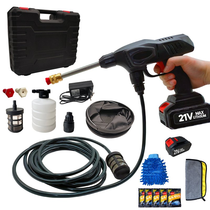 Portable Lithium Battery Snow Foam Gun For Car Wash 12V 24V high pressure gun wireless Electric cleaning machine car washer