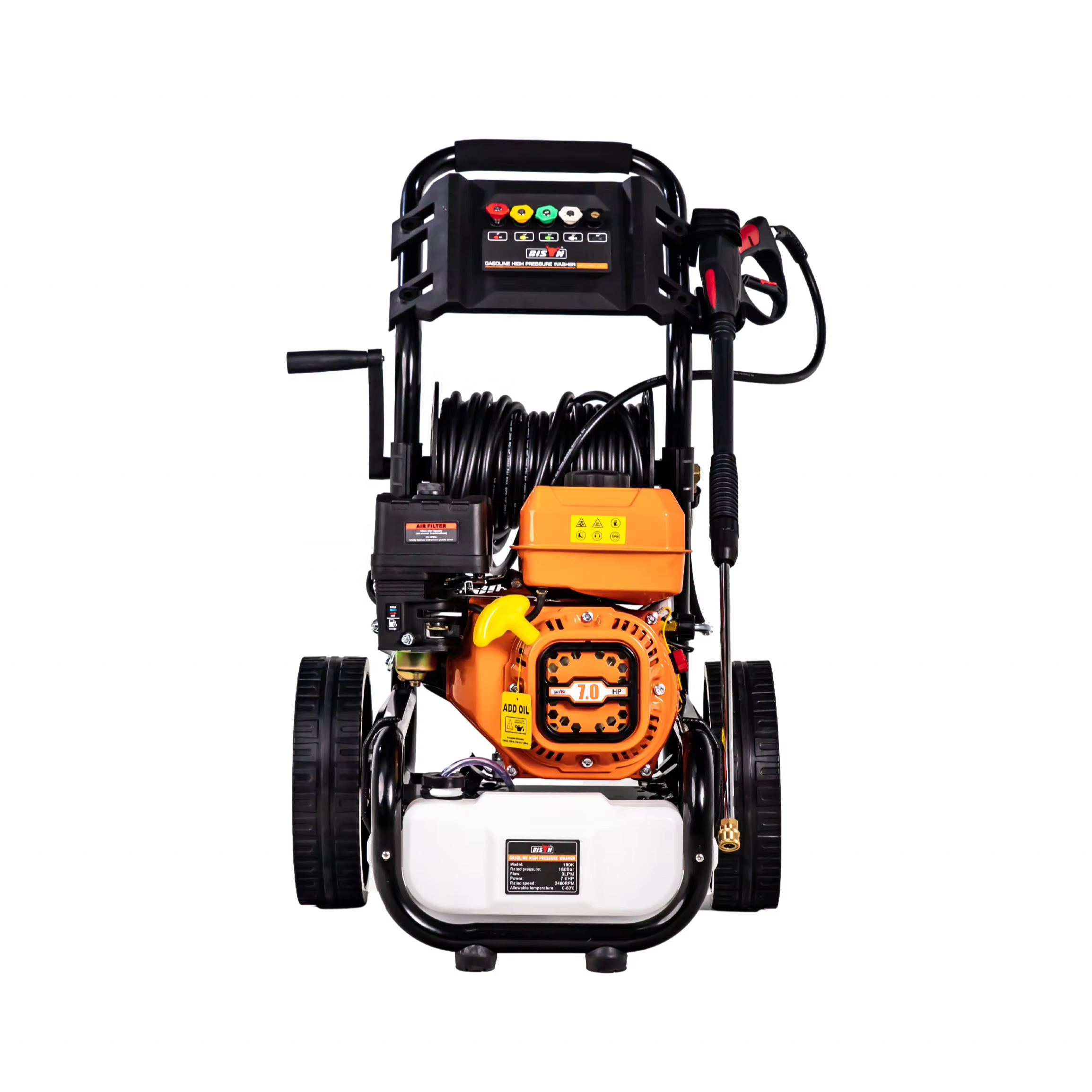 High pressure washer gasoline car washer 7 hp 170bar 2500psi petrol high pressure cleaner equipment washer