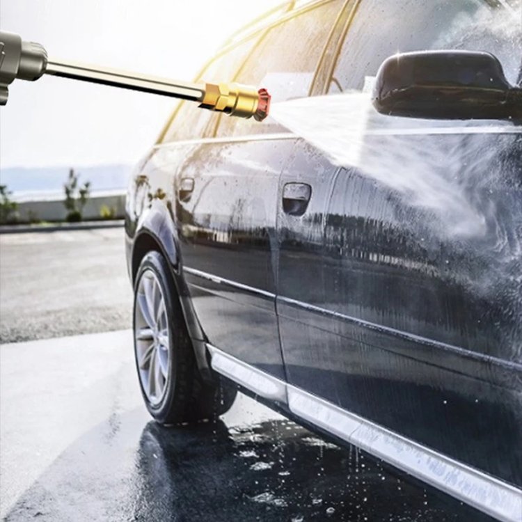 HF702 Wireless car washing household portable charging high-pressure water gun high-power lithium car washer pressure washer gun