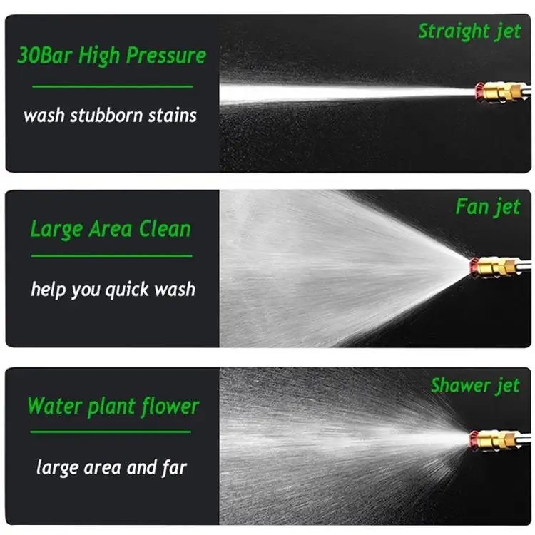 HF702 Wireless car washing household portable charging high-pressure water gun high-power lithium car washer pressure washer gun