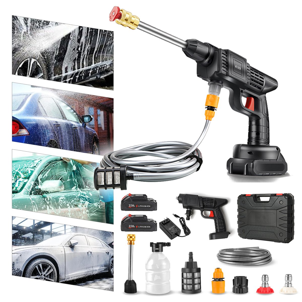 Portable Water High Pressure Car Care Cleaning Pressure Wash Guns Lithium Battery Car Washer