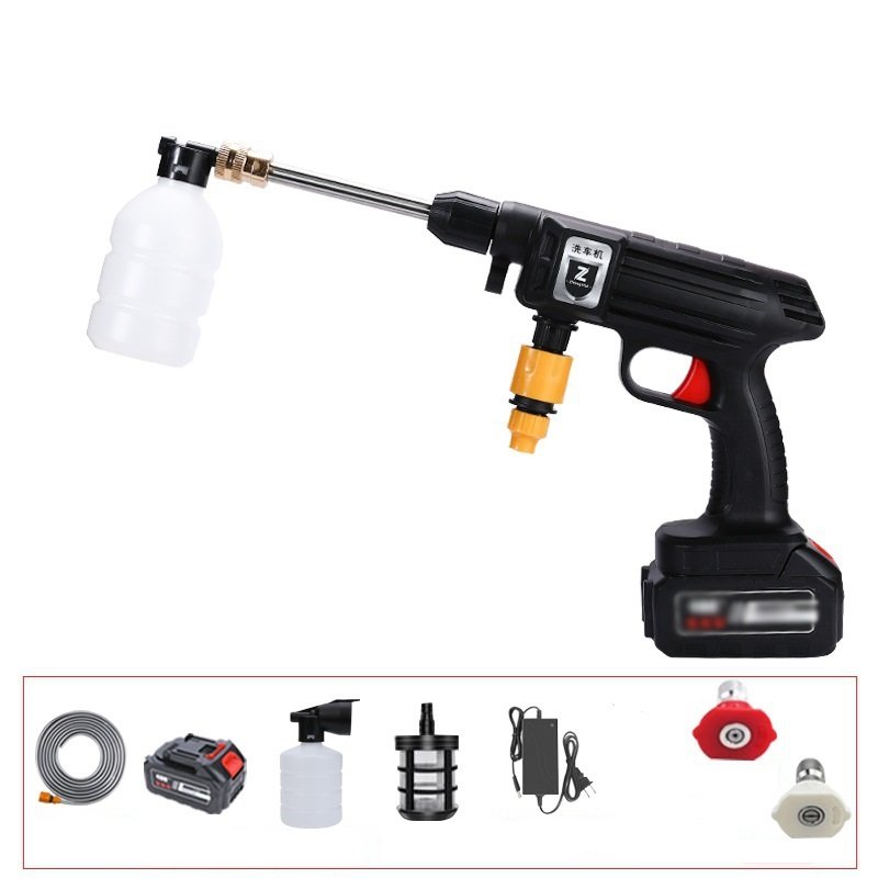 200W 30Bar Cordless High Pressure Car Washer machine 6000mAh Water equipment Spray Cleaner for Car Home Garden Clean