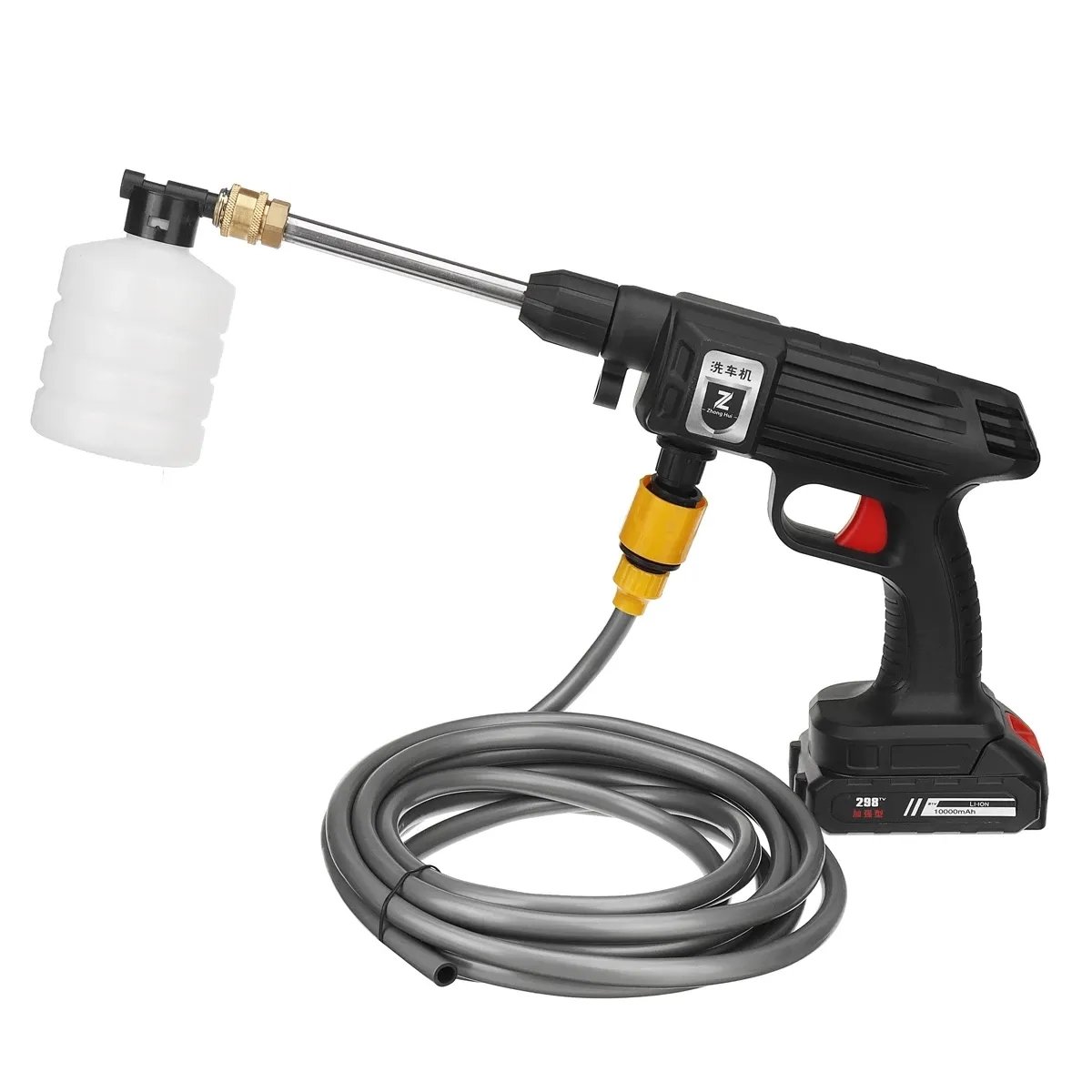 200W 30Bar Cordless High Pressure Car Washer machine 6000mAh Water equipment Spray Cleaner for Car Home Garden Clean