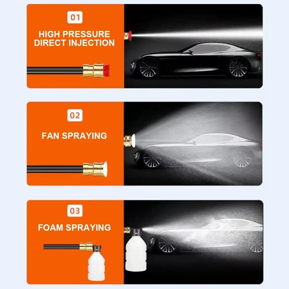 200W 30Bar Cordless High Pressure Car Washer machine 6000mAh Water equipment Spray Cleaner for Car Home Garden Clean