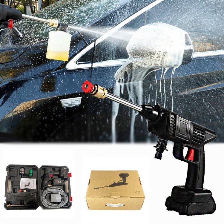 Car Washing Machine Water Spray Gun Car Wash Wireless Lithium Battery Portable High Pressure Car Washer