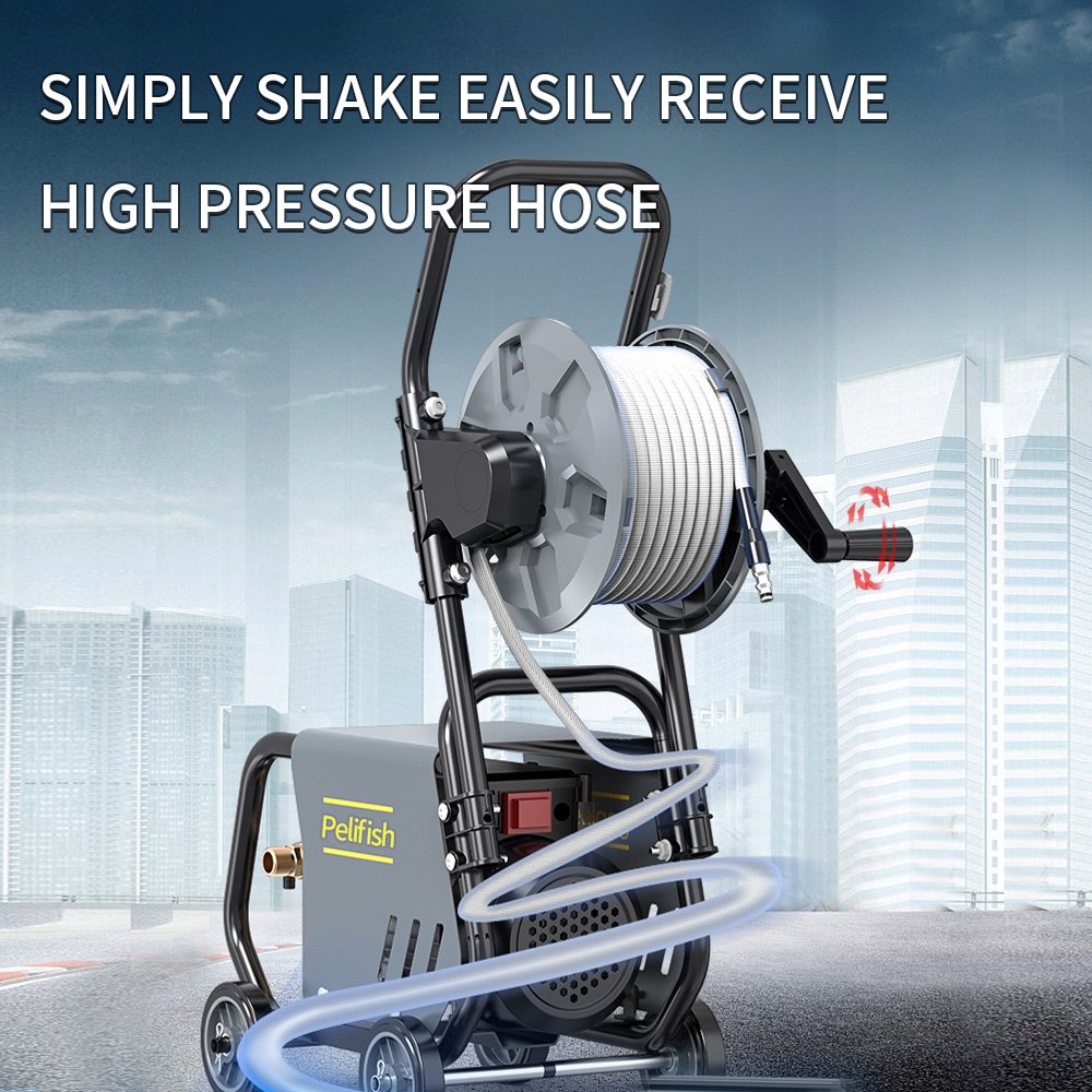 Pelifish New High Pressure Car Washer 220v 1600W High-power Portable Cleaning Gun For Cars
