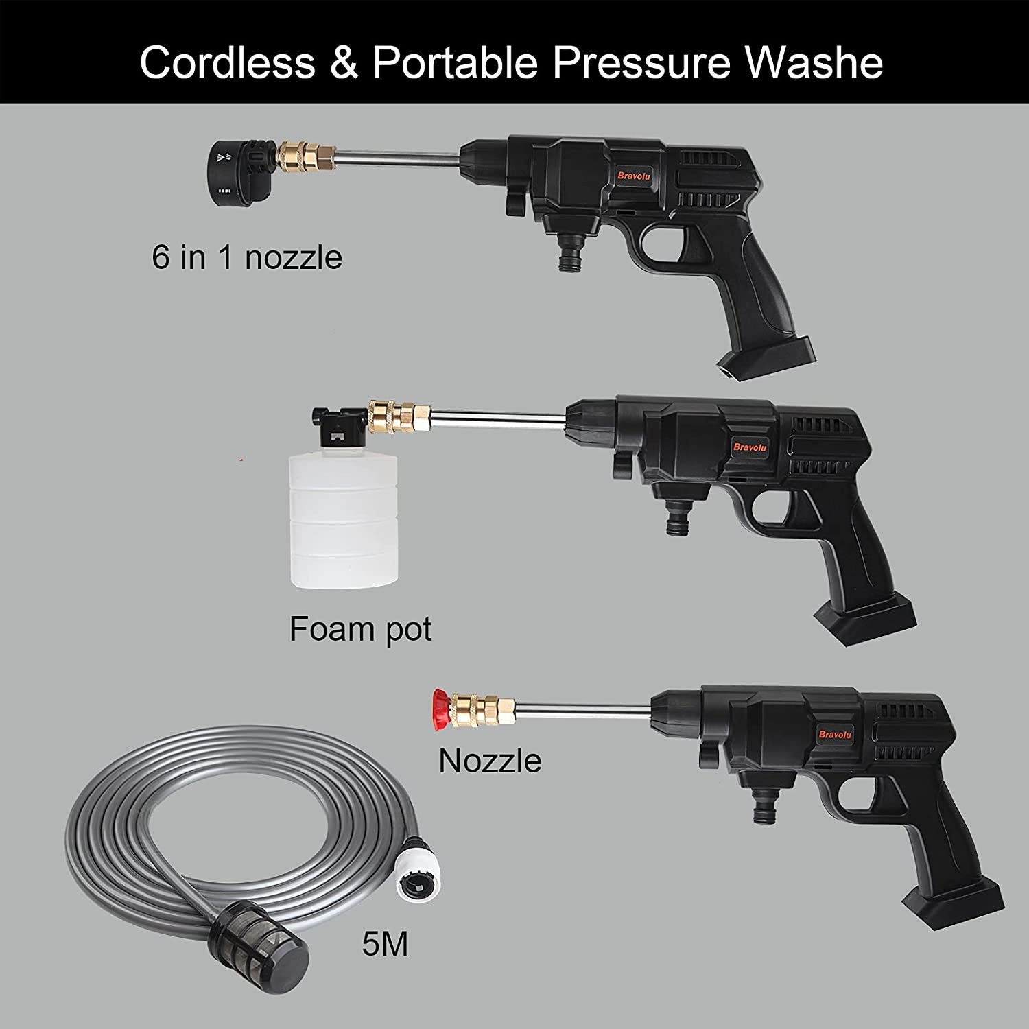 Auto Portable Electric Lavadora De Alta Presion High Pressure Washer Machine Car Wash Gun