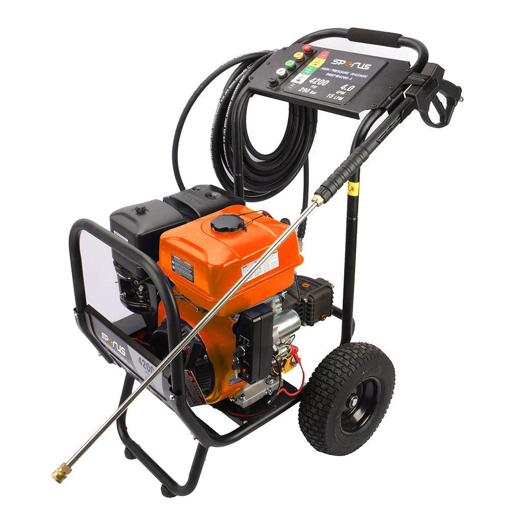 SPGPW4200-A Gasoline Motor Car Washer 4200PSI High Pressure Washer 4GPM Portable Cleaner For Garden