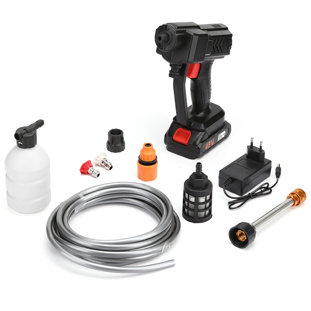 OJOJ 48V Cordless Car Washer High Pressure Water Gun Lithuania Battery Powered Car Wash Water Gun