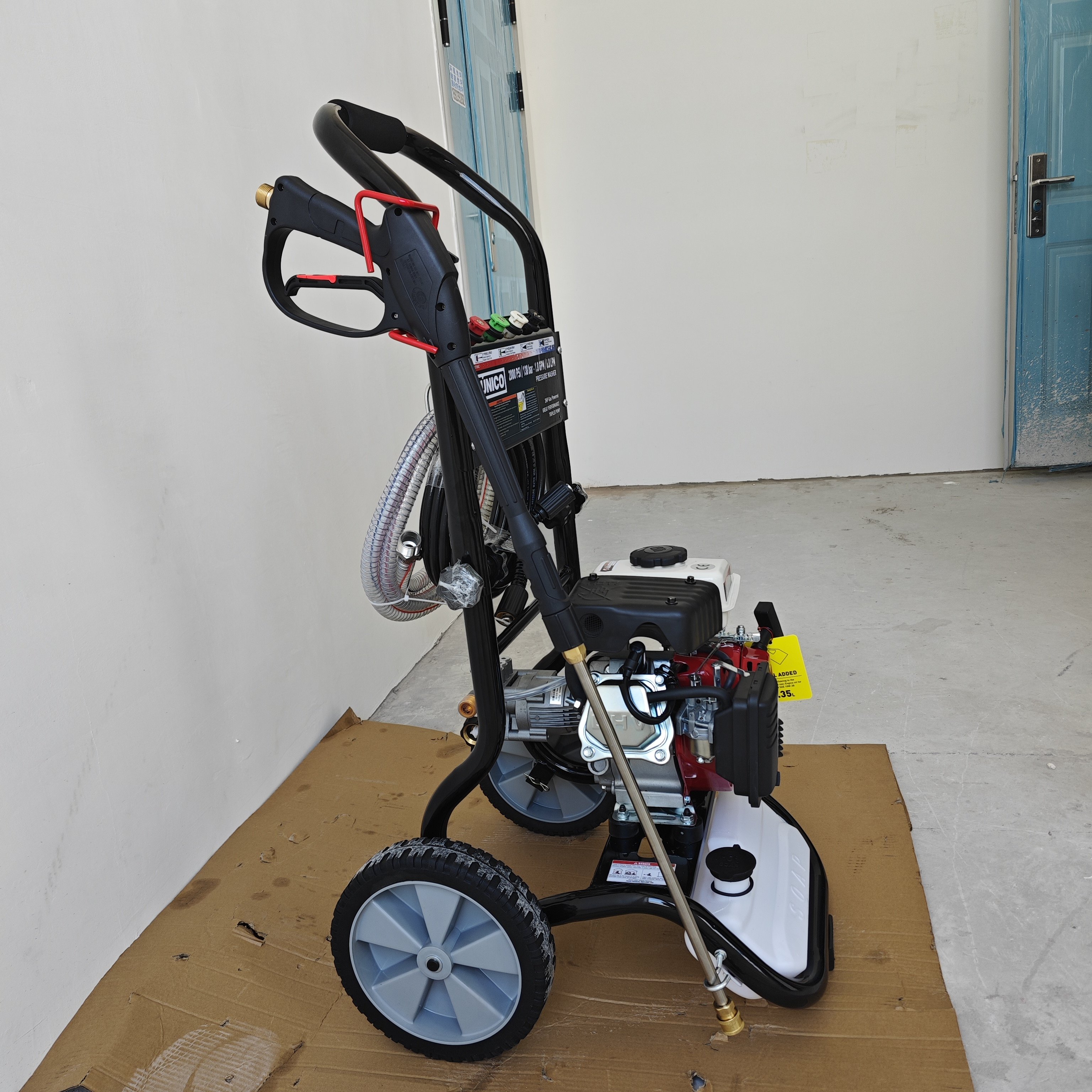 Super mini petrol professional 2000psi/138bar low noise outside portable cleaning machine with recoil starter for household use