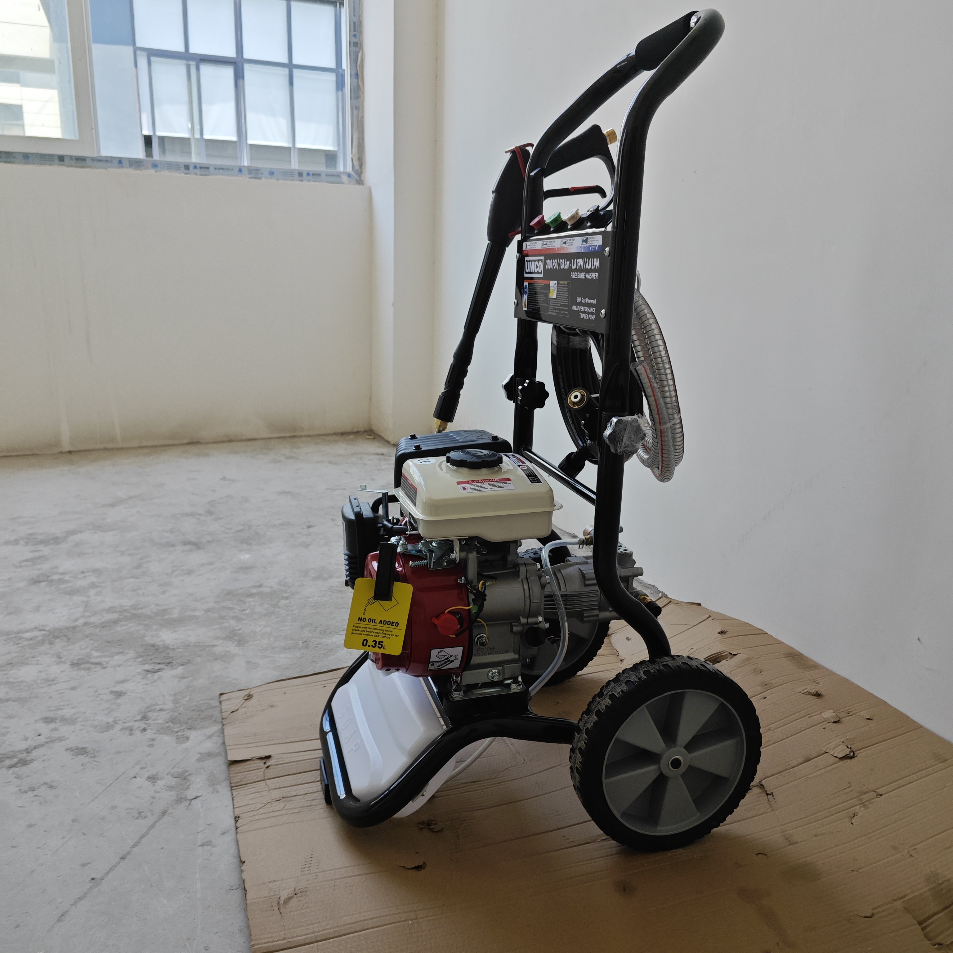 Super mini petrol professional 2000psi/138bar low noise outside portable cleaning machine with recoil starter for household use