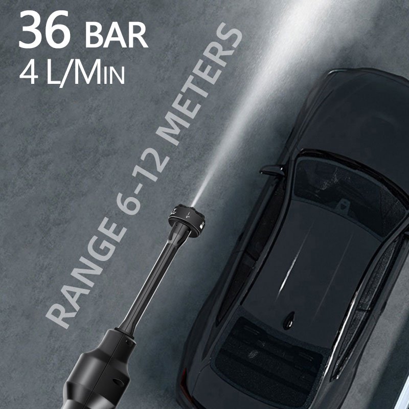 Factory direct sales cordless pressure washer 9 generation black standard car jet washer for garden